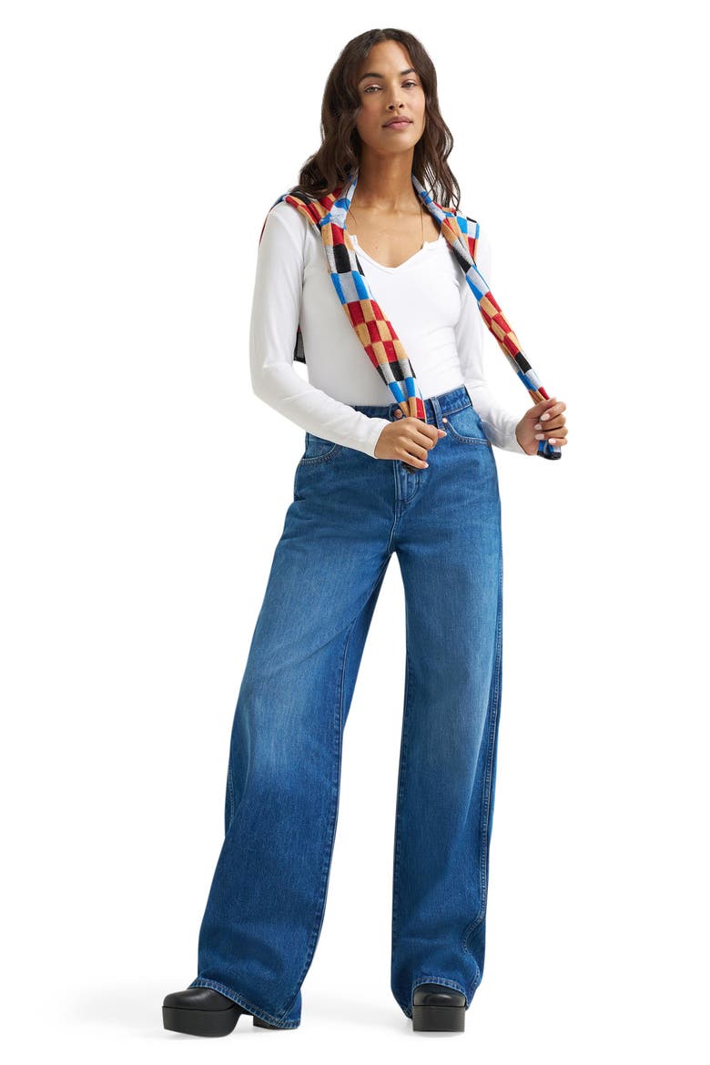 Joey High Waist Wide Leg Jeans, Alternate, color, IMPERIAL BLUE