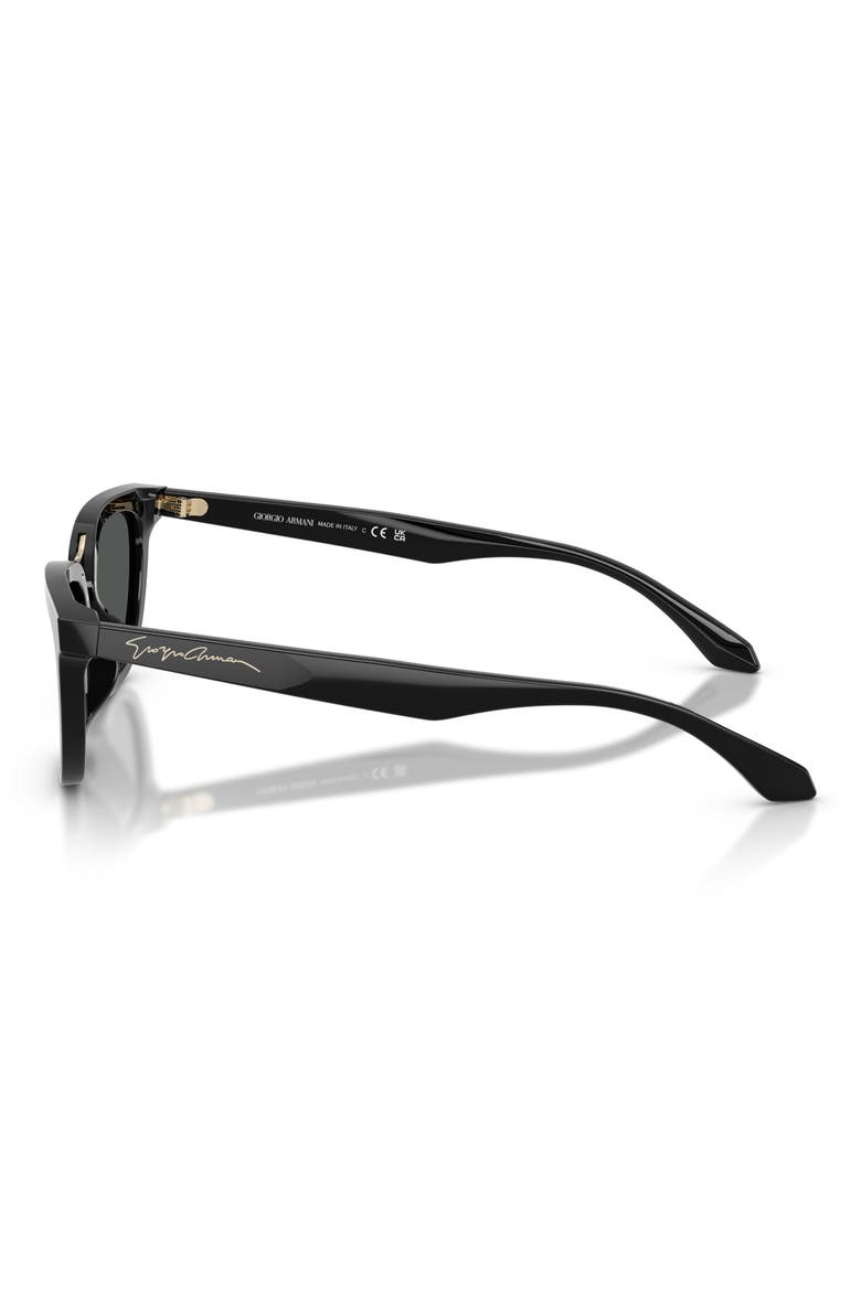 54mm Butterfly Sunglasses, Alternate, color, BLACK / DARK GREY