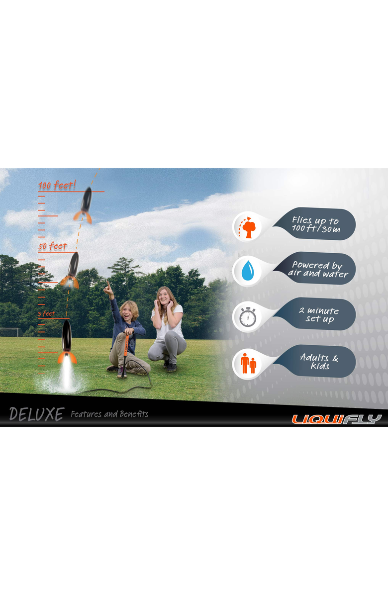 Heebie Jeebies Liquifly Deluxe DIY Rocket Kit, Alternate, color, Black