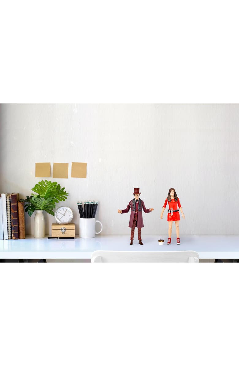 Toynk Doctor Who The Impossible Set w/ 11th Doctor & Oswin Oswald 5" Action Figures, Alternate, color, Red/White