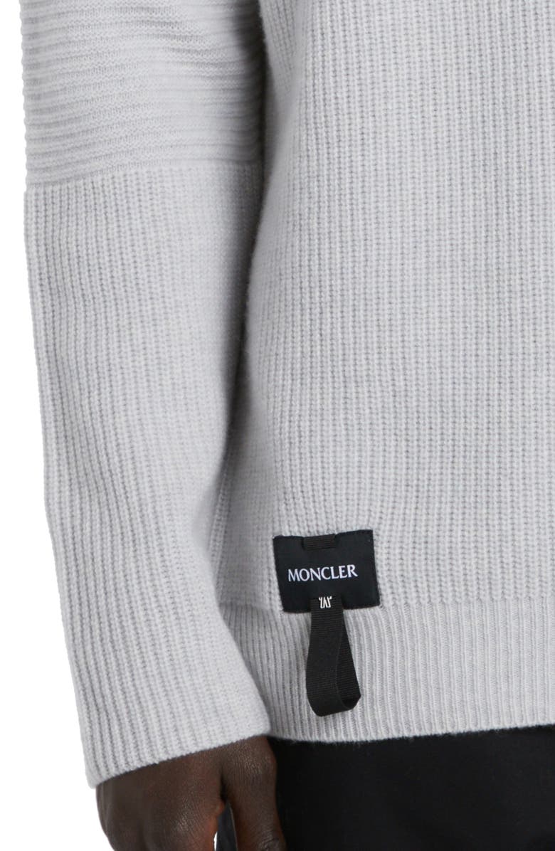 Moncler Wool Rib Sweater, Alternate, color,