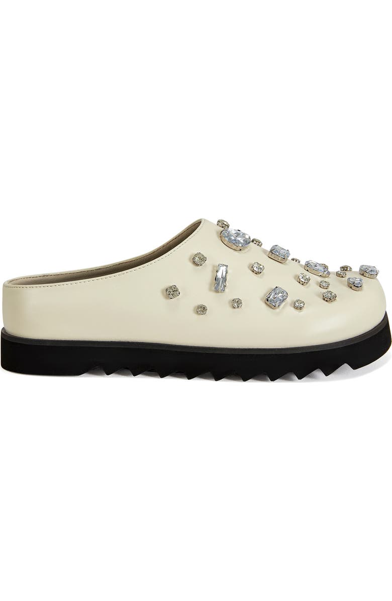 AZALEA WANG Voncile Embellished Platform Mule, Alternate, color, Bone