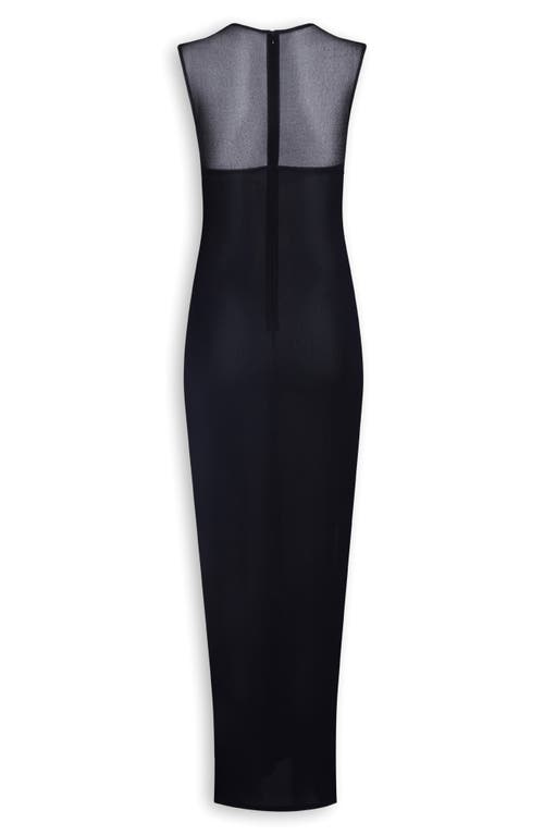 Alaïa Womens Noir Alaia Molded Sleeveless Woven Maxi Dress In Noir Alaia