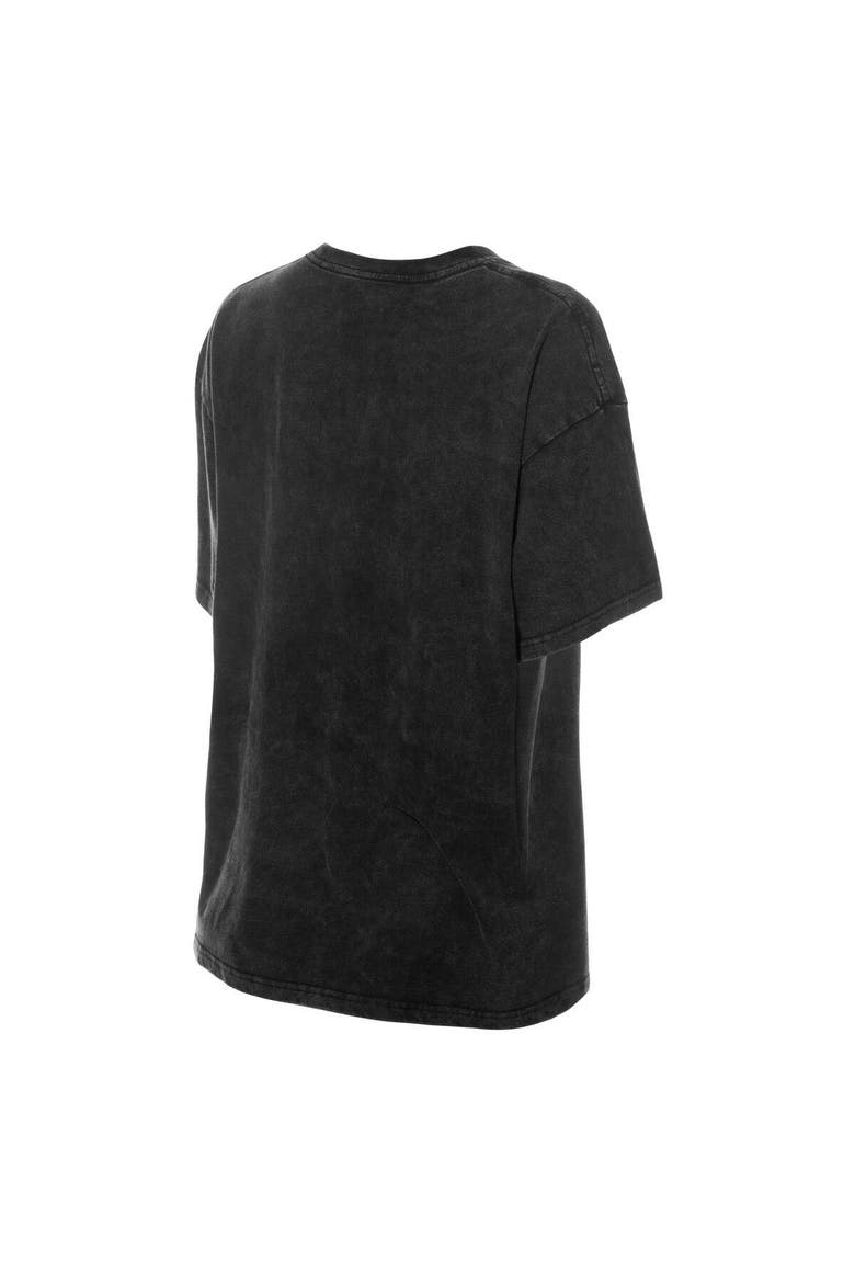 Women's New Era  Black Chicago Bulls Throwback Mineral Wash Oversized T-Shirt, Alternate, color, Black