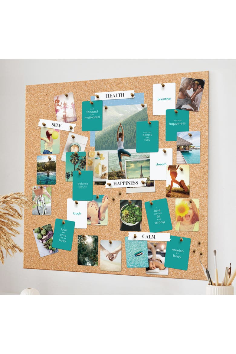 Complete Vision Board Kit, Health & Happiness, Wellness Goal Setting, Alternate, color, Multicolored