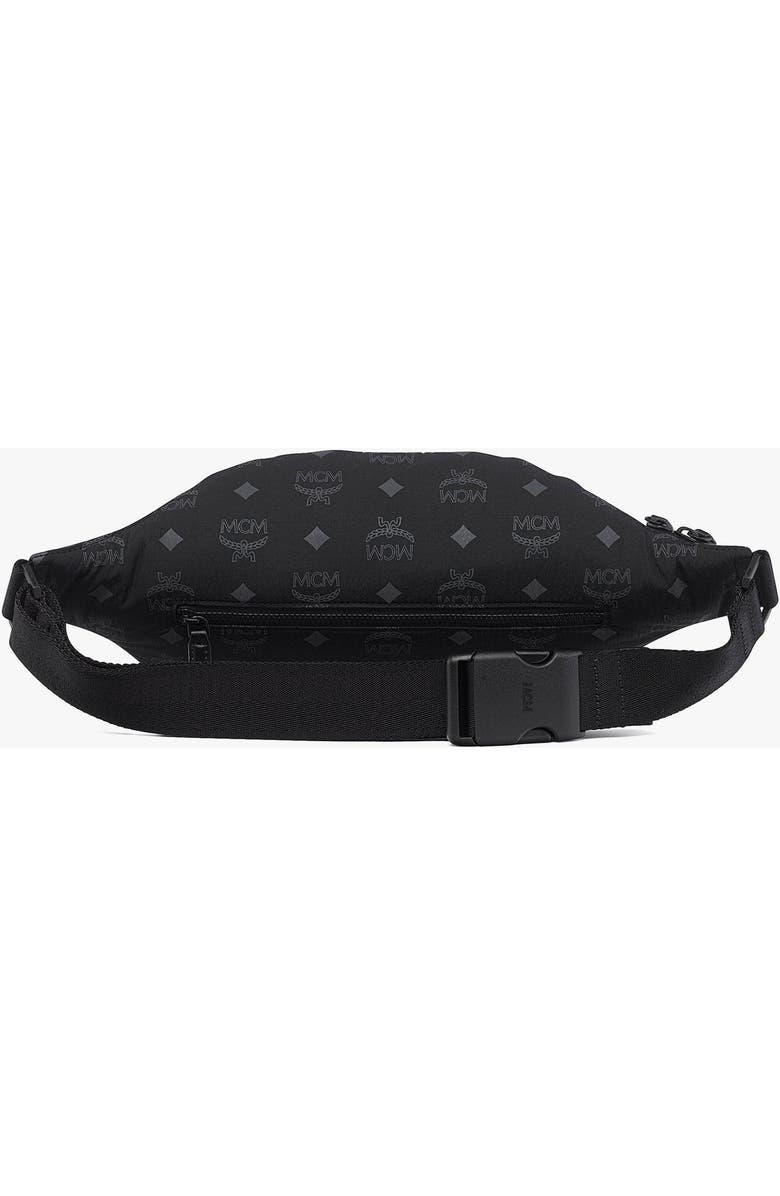 MCM Fursten Belt Bag in Monogram Nylon, Alternate, color, Black
