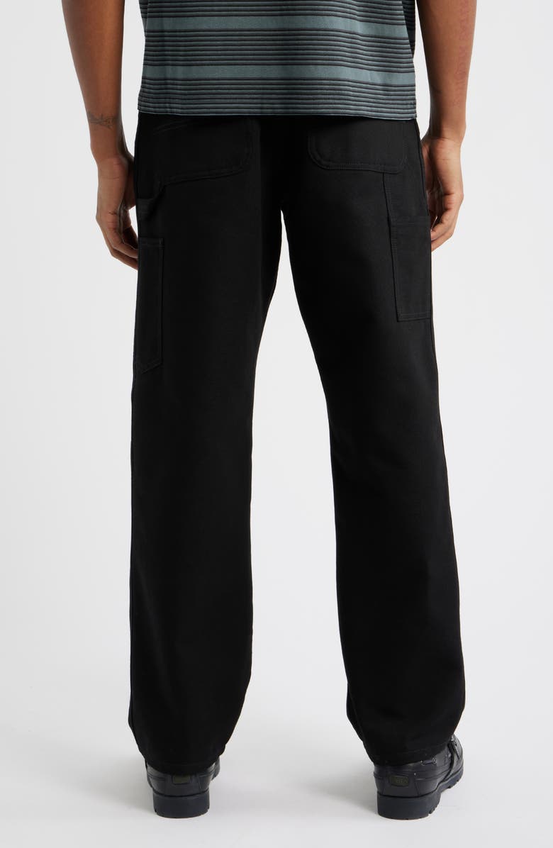 Carhartt Work In Progress Organic Cotton Canvas Pants, Alternate, color, Black