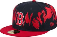 New Era Men's New Era Navy/Red Boston Red Sox Retro Pattern 59FIFTY Fitted Hat