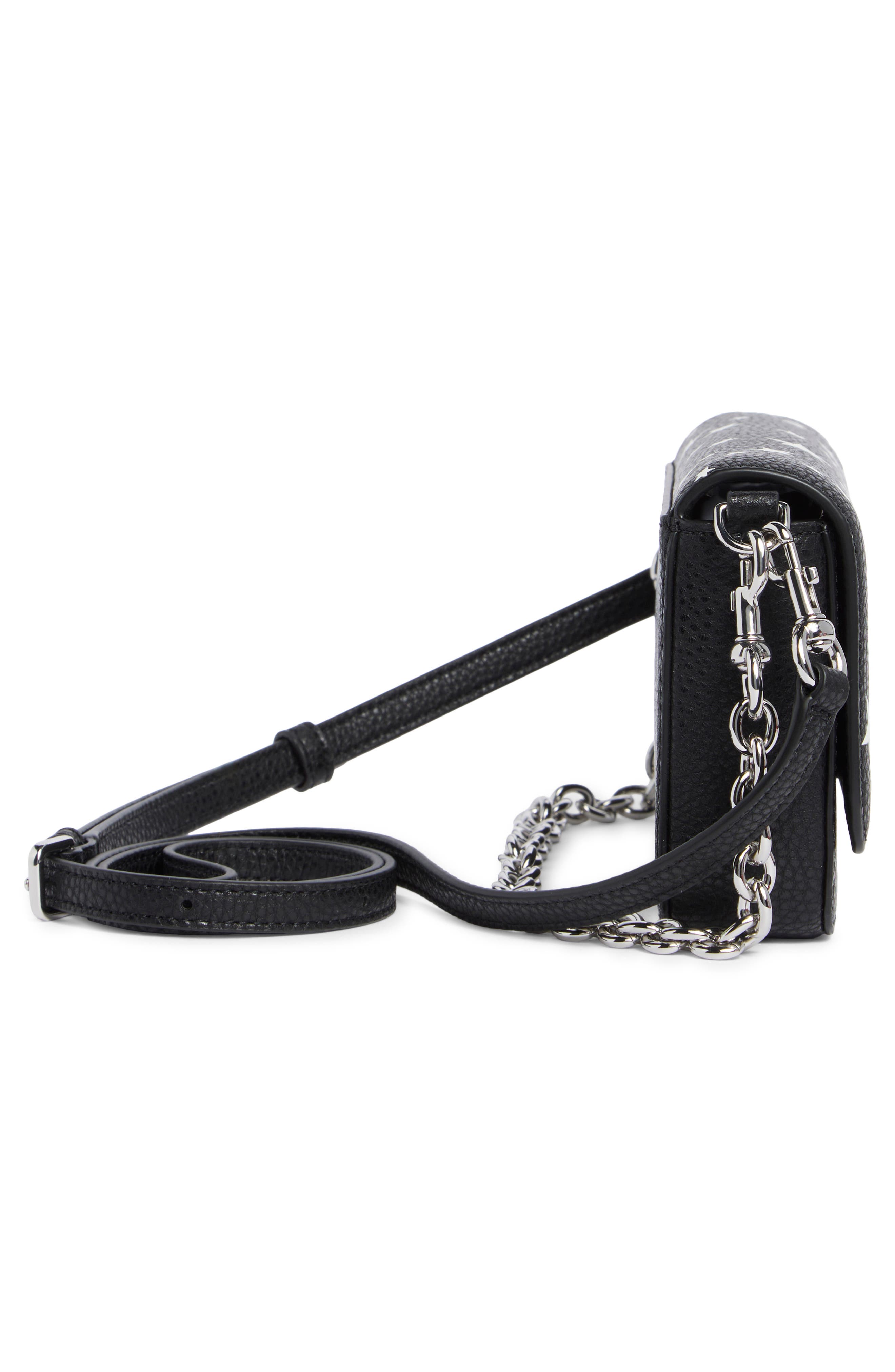 Marc Jacobs Star Print Bold Mini Crossbody Bag, Alternate, color, Black Multi