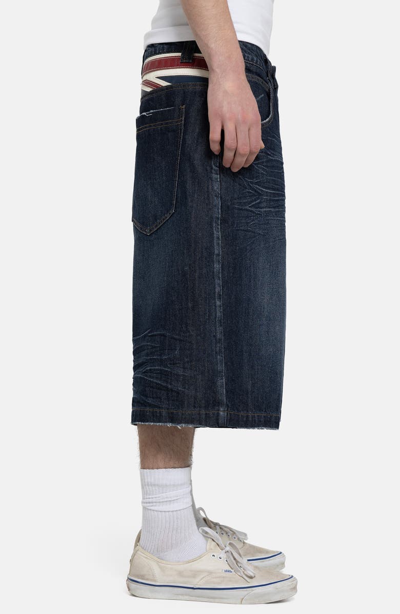JADED LONDON Kingdom Colossus Baggy Denim Shorts, Alternate, color, Indigo