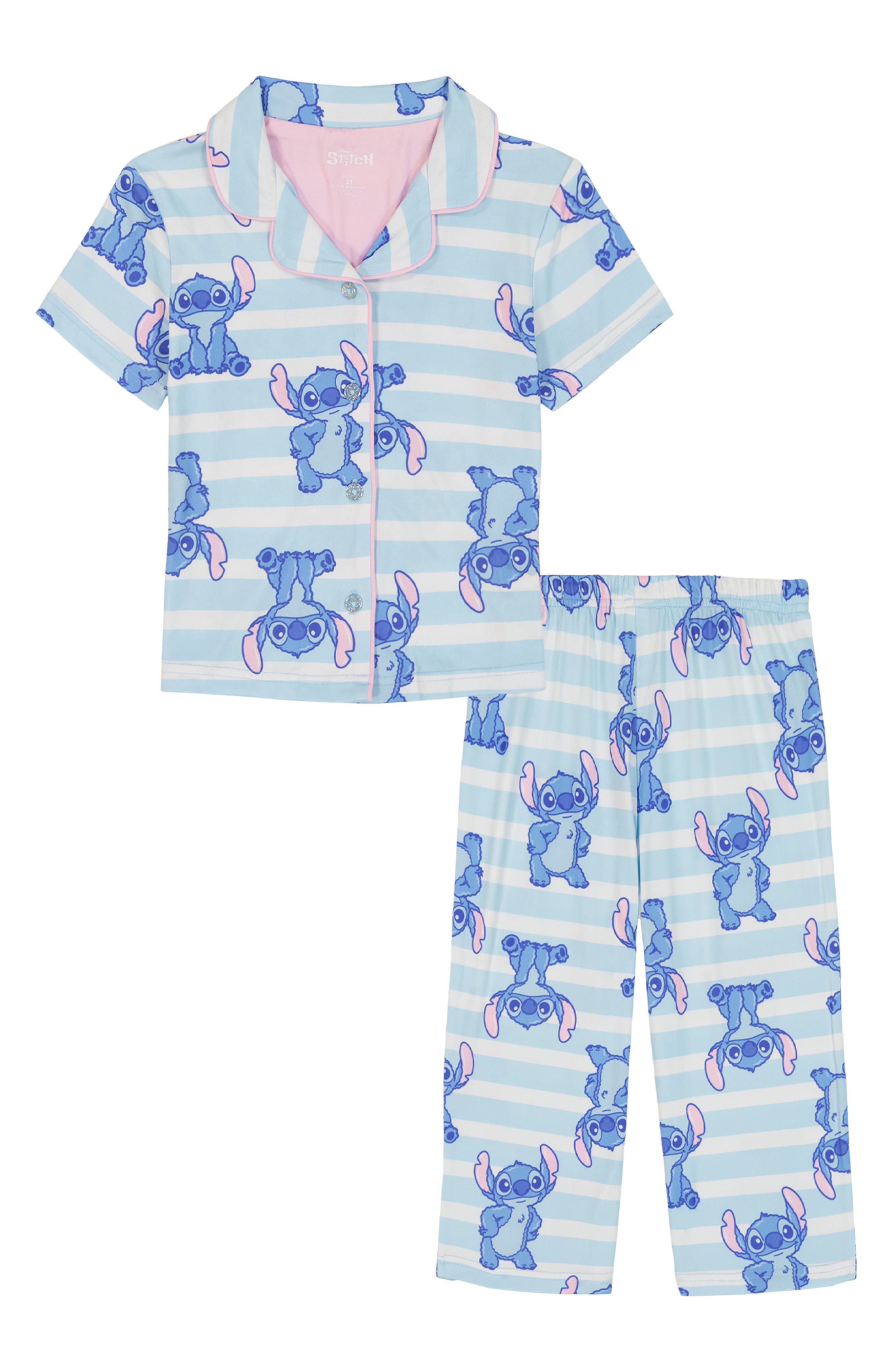 AME Kids' Stitch So Fluffy Long Pajamas
