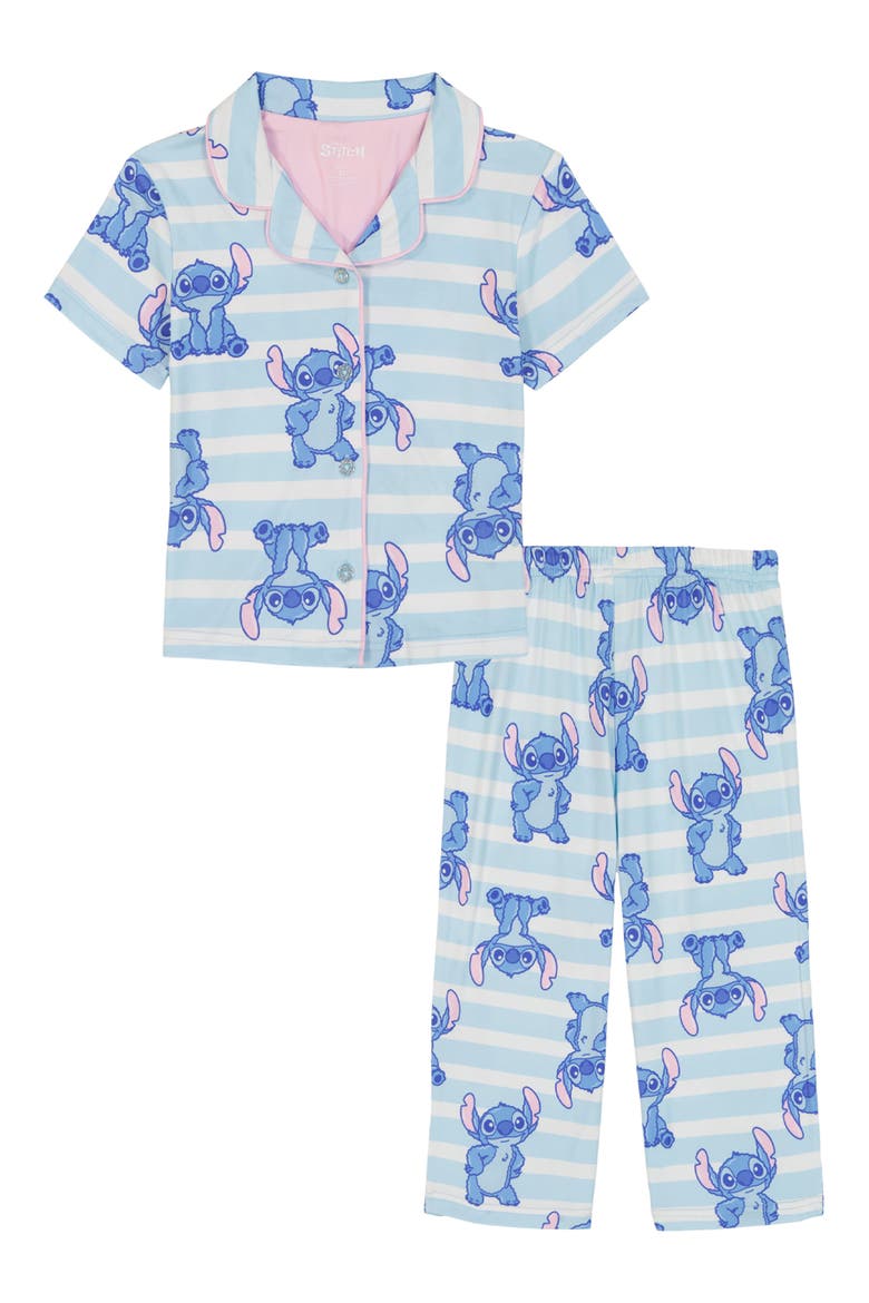 Kids' Stitch So Fluffy Long Pajamas, Main, color, BLUE