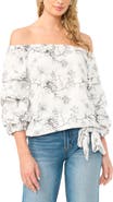 Vince Camuto Bubble Sleeve Off the Shoulder Top