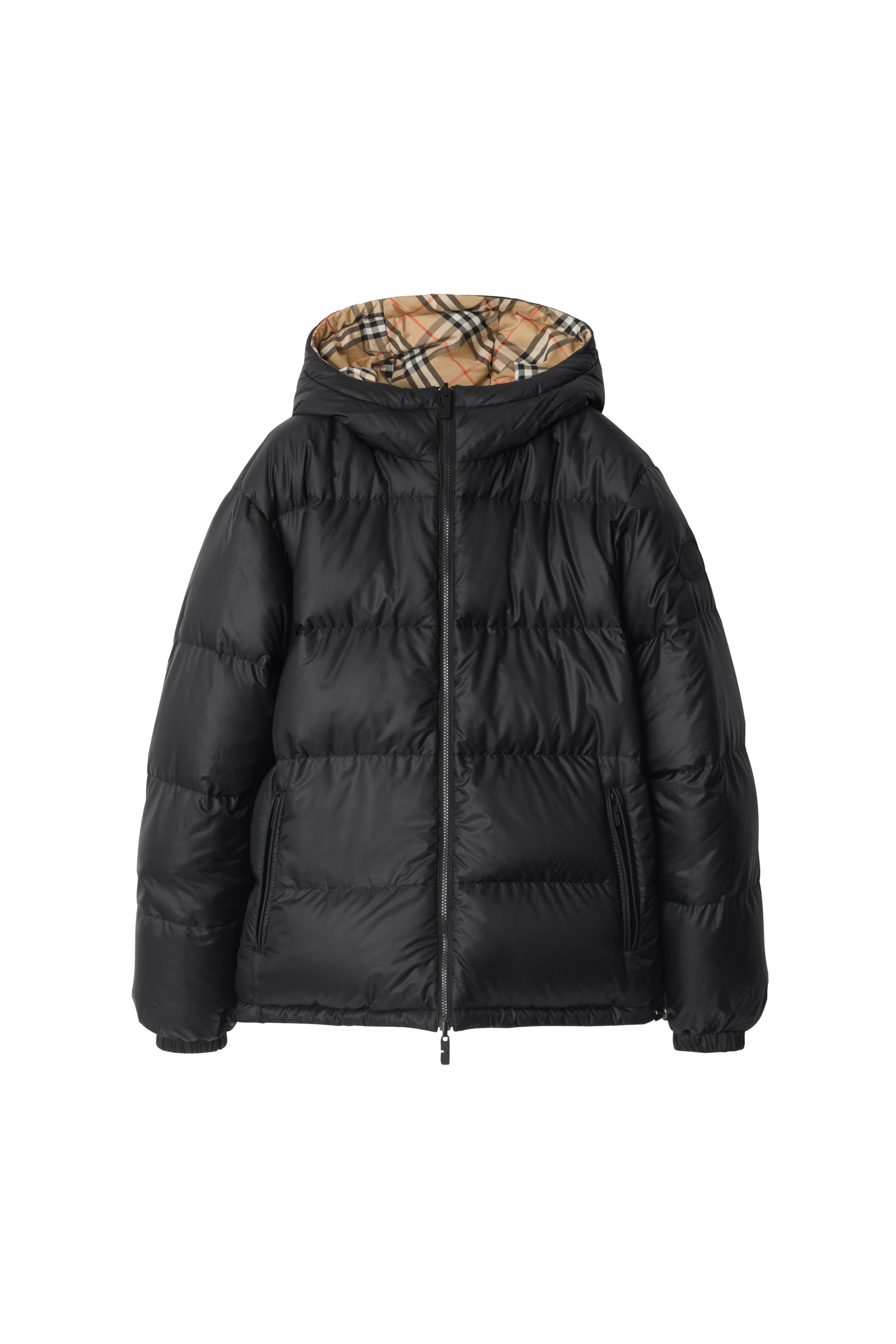 Reversible Check Hooded Puffer Jacket - image 2