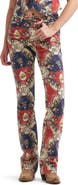 Wrangler Rodeo Print High Waist Bootcut Jeans