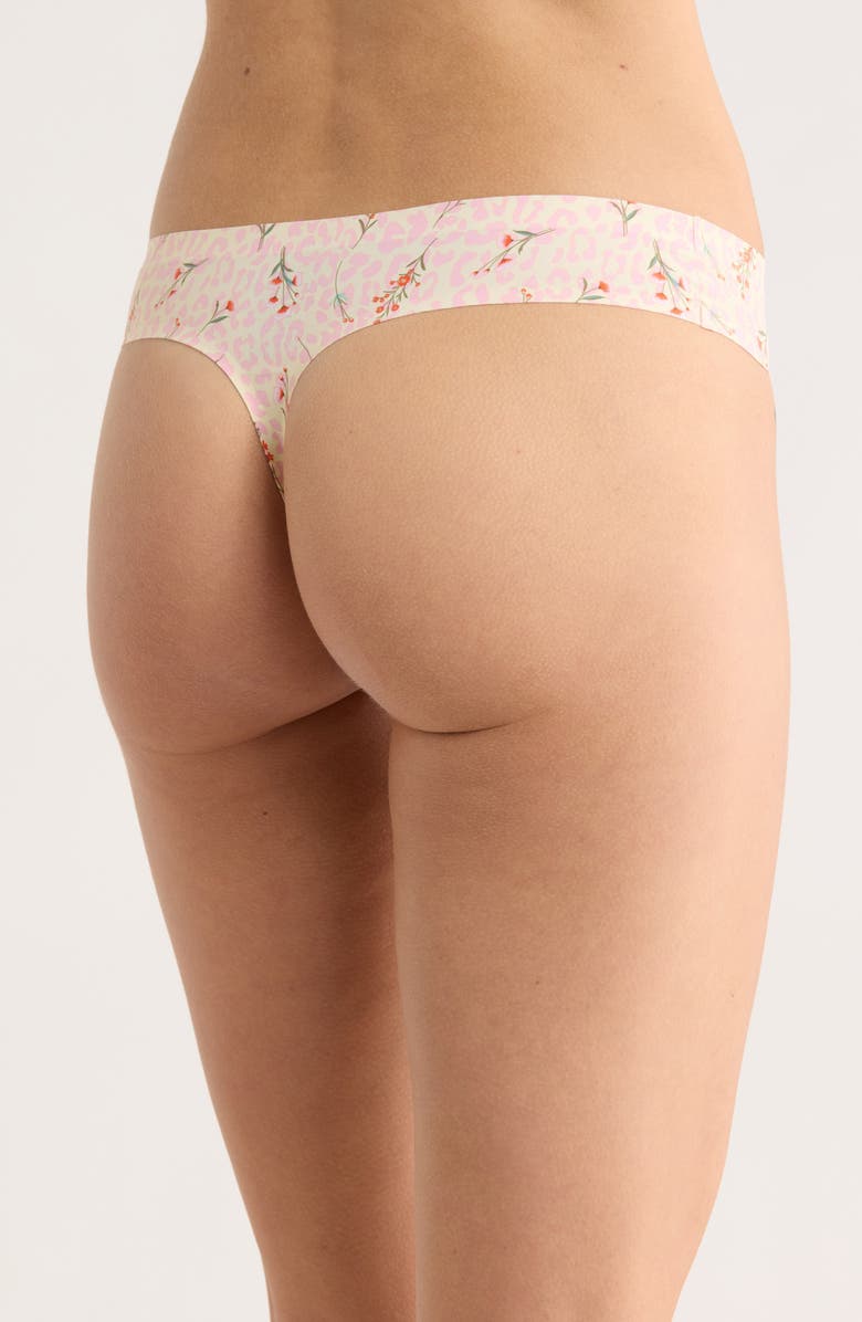 Honeydew Sandra Assorted Thong - Pack of 5, Alternate, color, Zest Floral/Sandcastle/Black