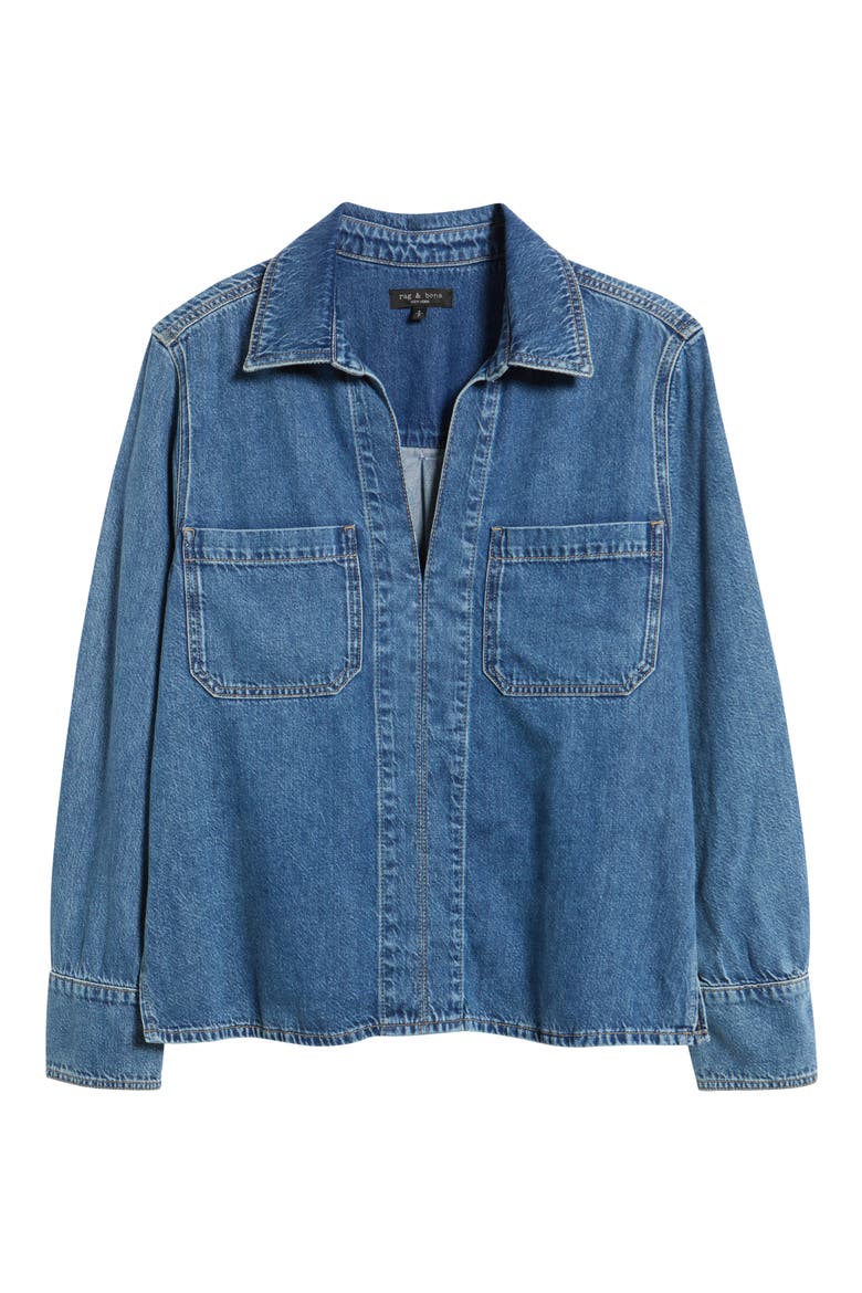 Channing Denim Top, Main, color, FLORENCE