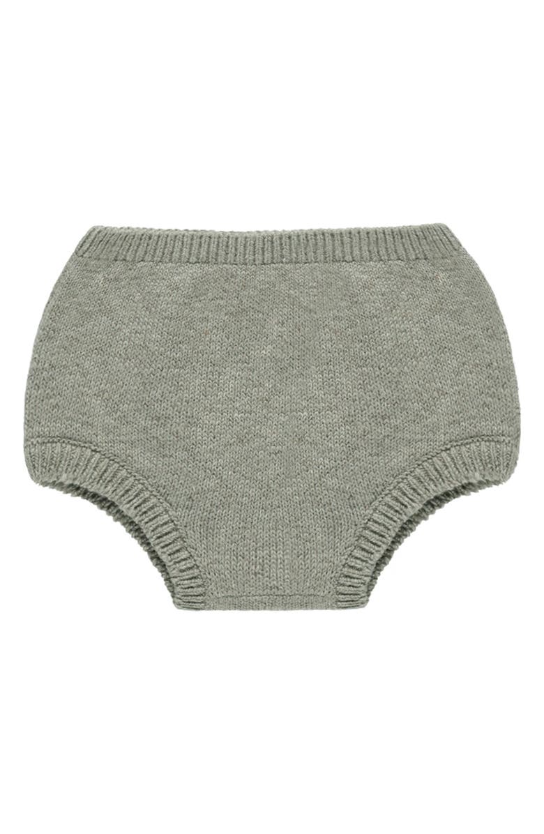 QUINCY MAE Organic Cotton Knit Bloomers, Main, color, Basil