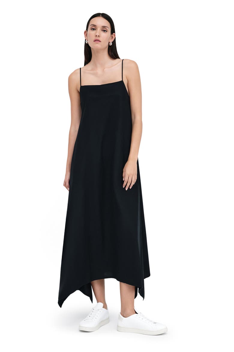 Pelham Cotton Poplin Dress, Alternate, color, BLACK