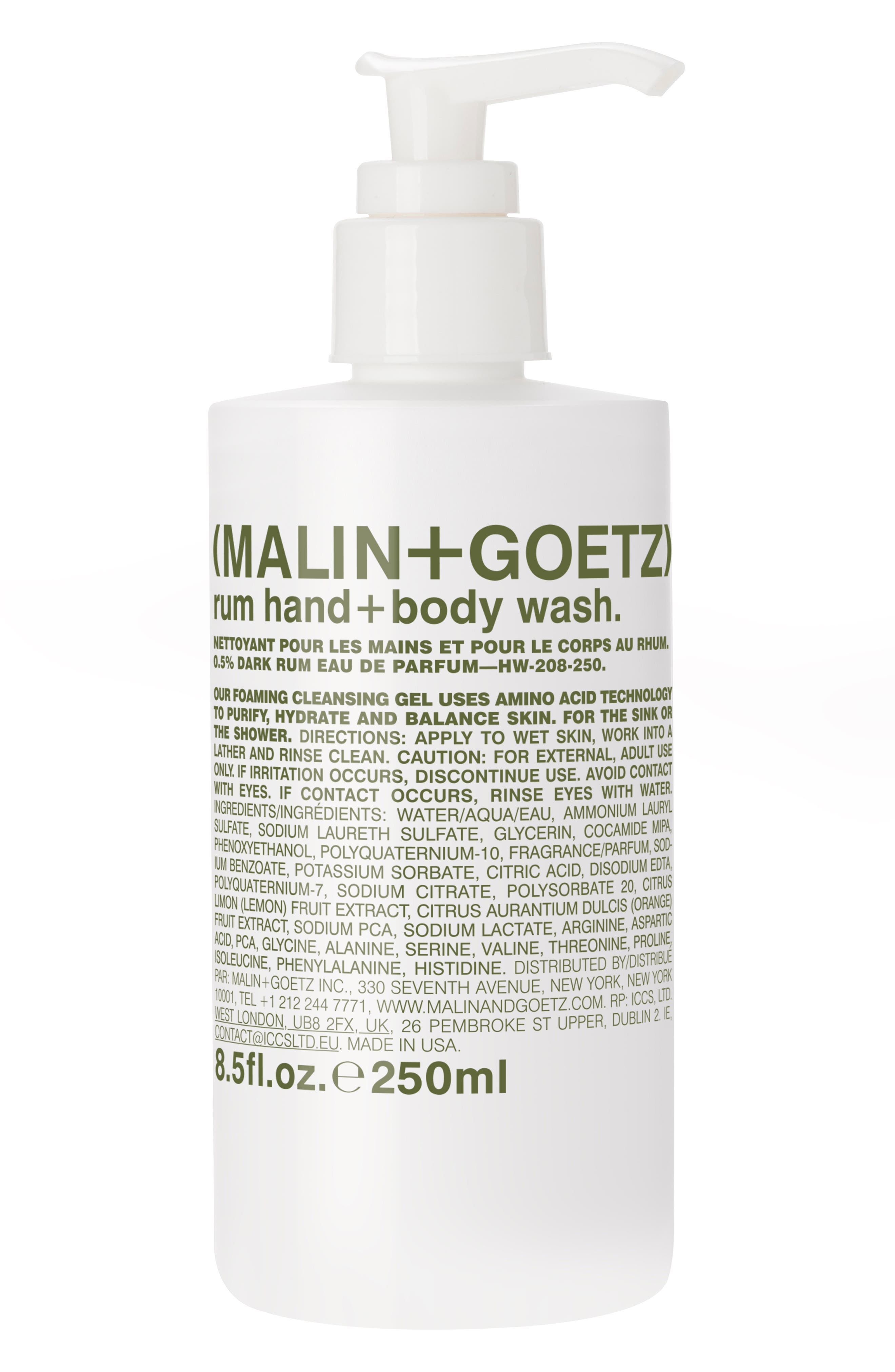 MALIN+GOETZ Dark Rum Hand & Body Wash - 16 oz