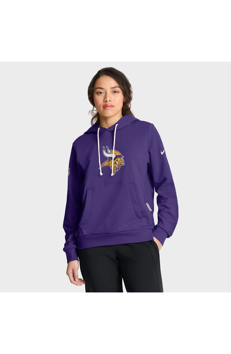 Nike Women's Nike Purple Minnesota Vikings Sideline Standard Issue Initial Home Dri-FIT Hoodie, Main, color, Purple