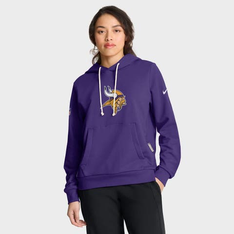 Women's Nike Purple Minnesota Vikings Sideline Standard Issue Initial Home Dri-FIT Hoodie