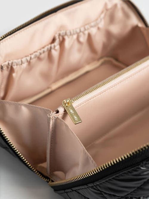 Saint + Sofia Cosmetics & Wash Bag In Black