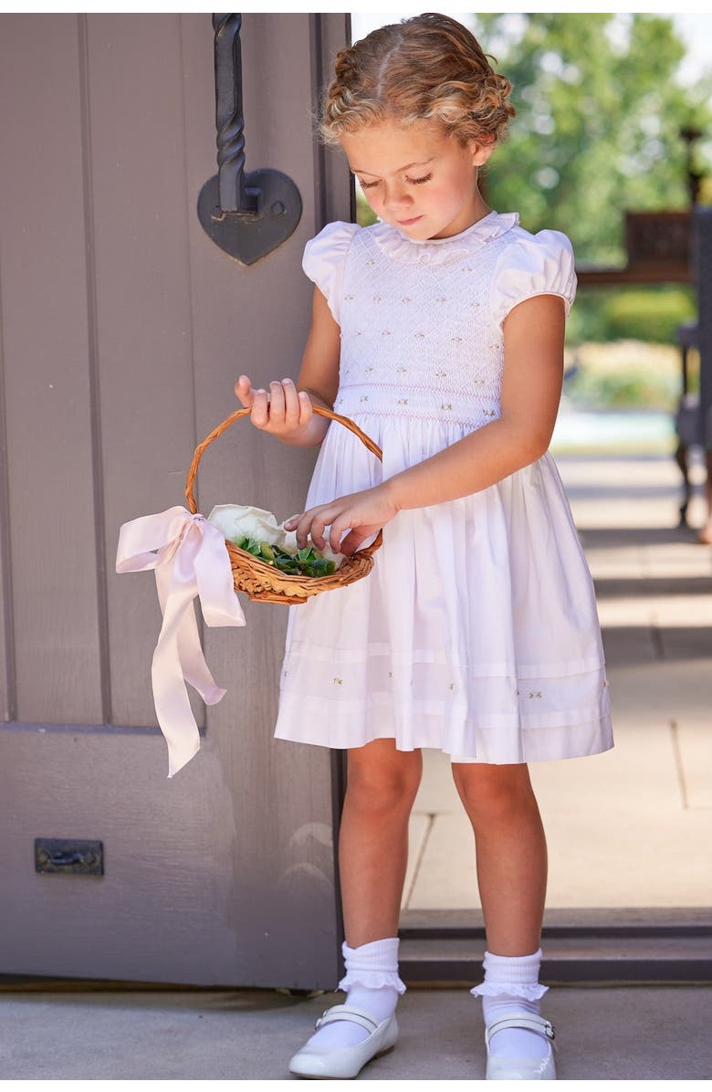 Little English Kids' Smocked Claiborne Dress, Alternate, color, Rosebuds