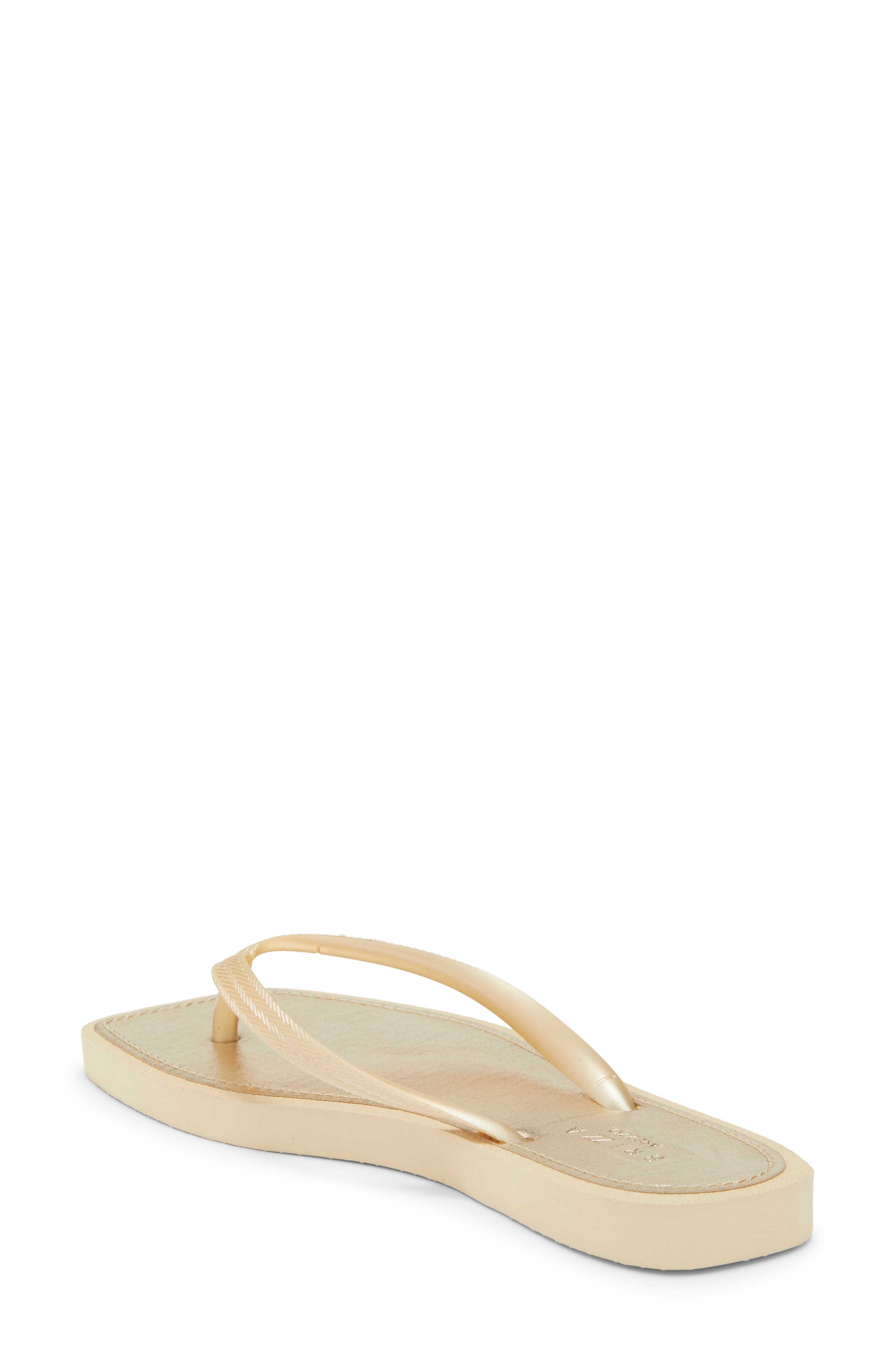 Metallic Flip Flop, Alternate, color, PLATINO