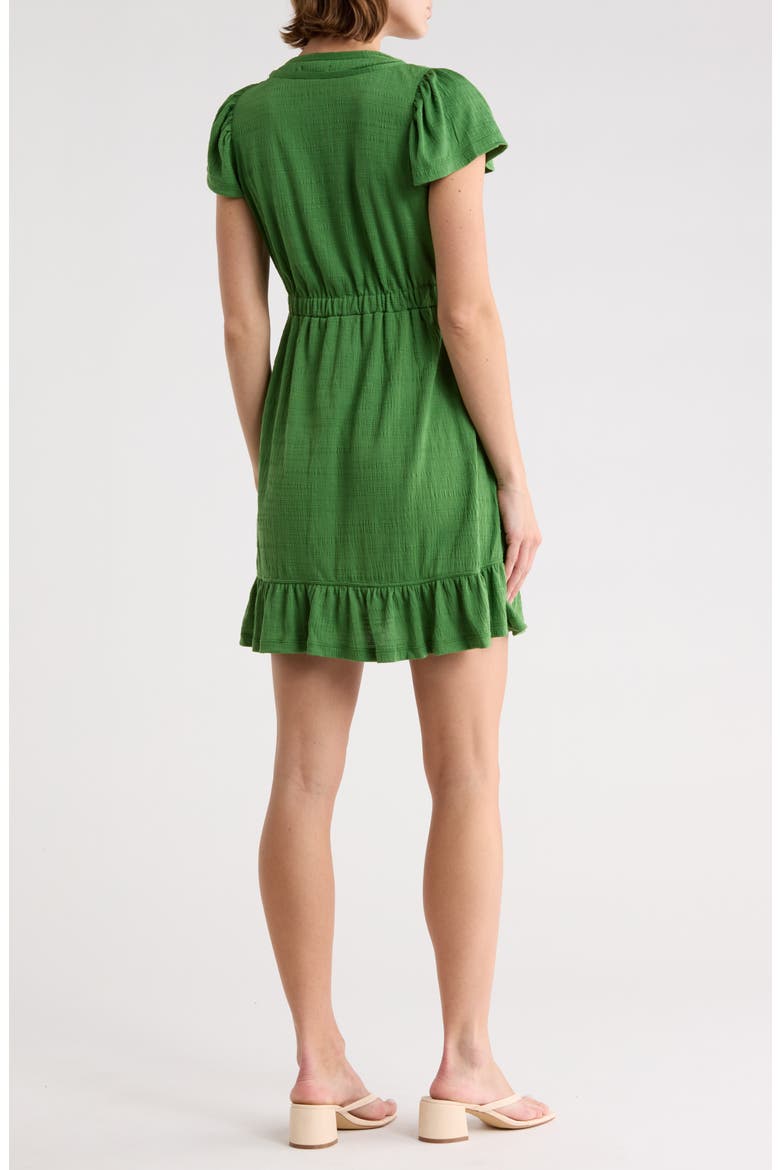 V-neck Jersey Dress, Alternate, color, GREEN