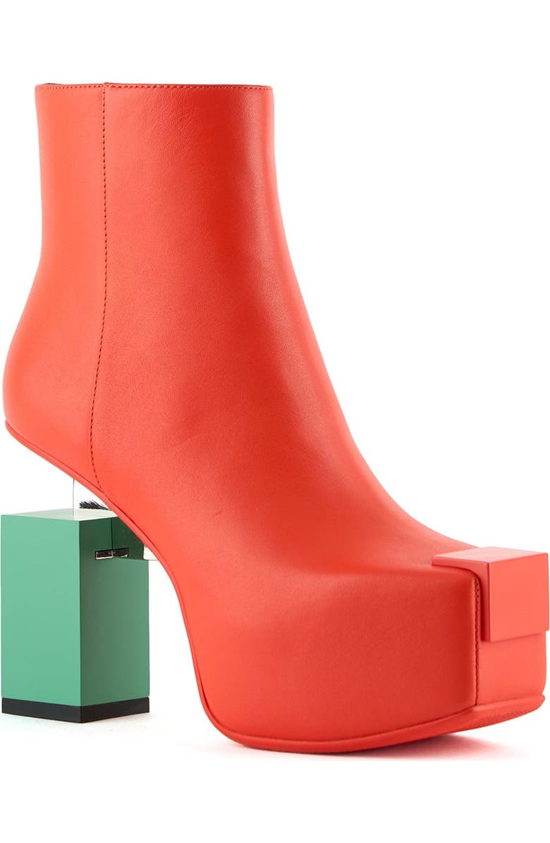 United Nude Cubist Bootie, Alternate, color, Flame Mix