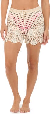 Citrus Crochet Cover-Up Shorts