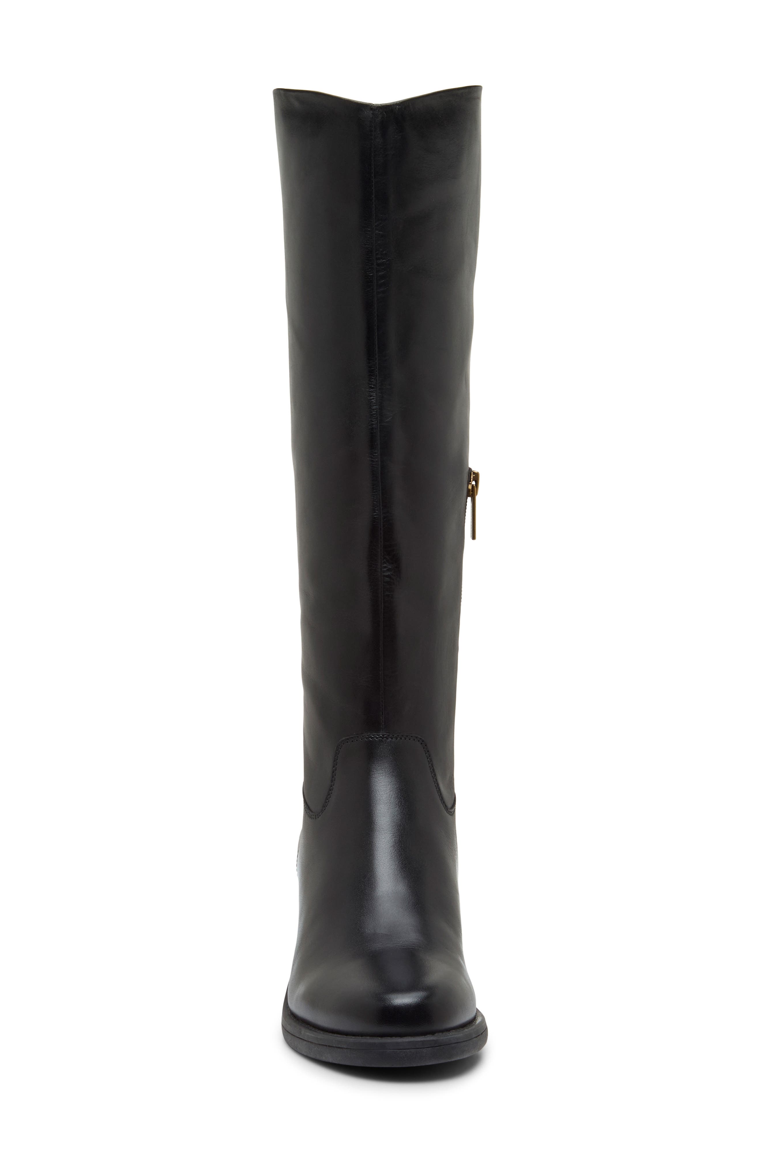 Alesa Knee High Boot, Alternate, color, BLACK