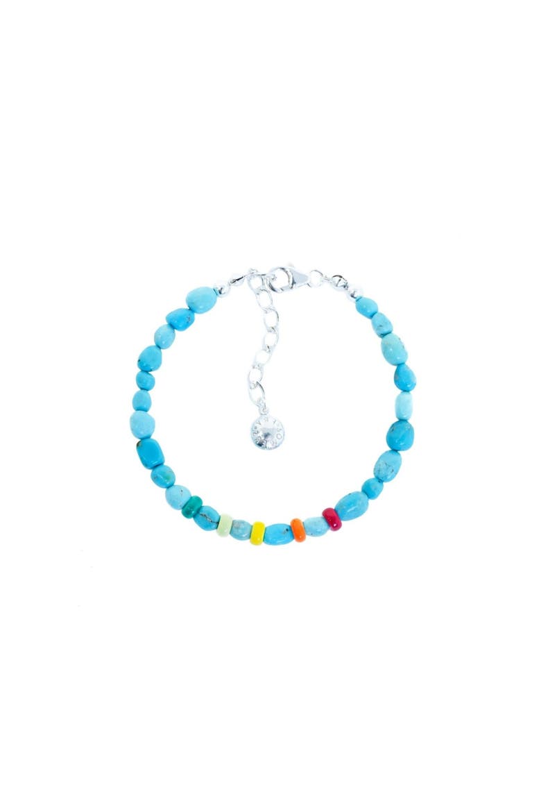 Turquoise Nuggets Sunrise Bracelet, Main, color, 14K Gold Vermeil