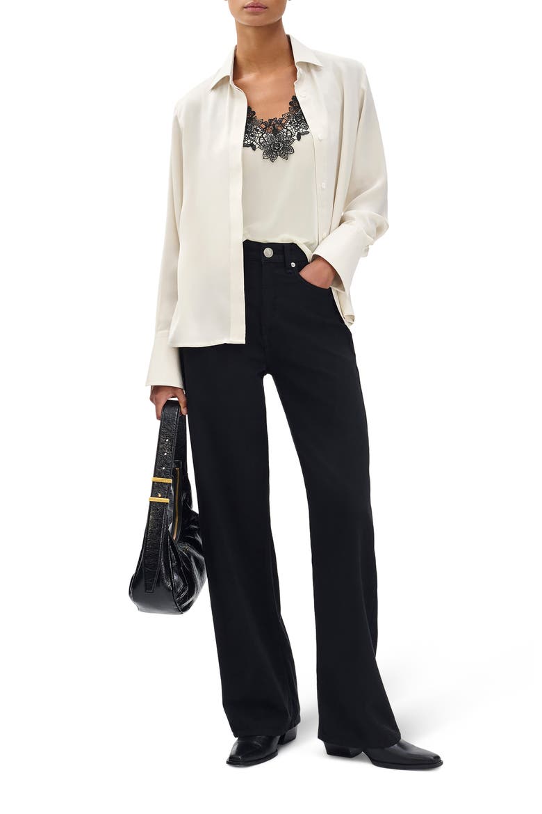 Button Front Camisole Blouse, Main, color, IVORY
