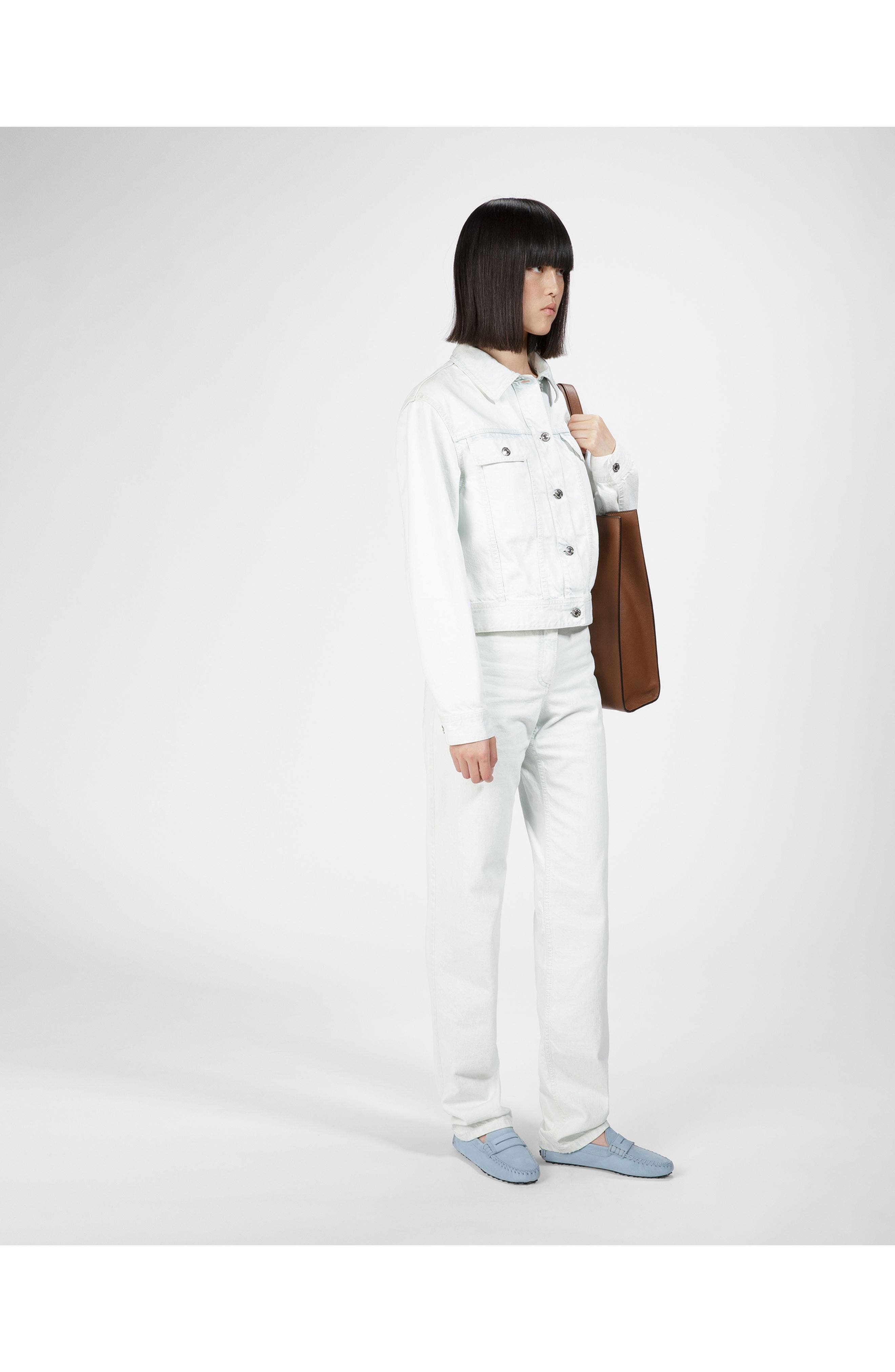 Bally Lamby Leather Drivers, Alternate, color, Blue