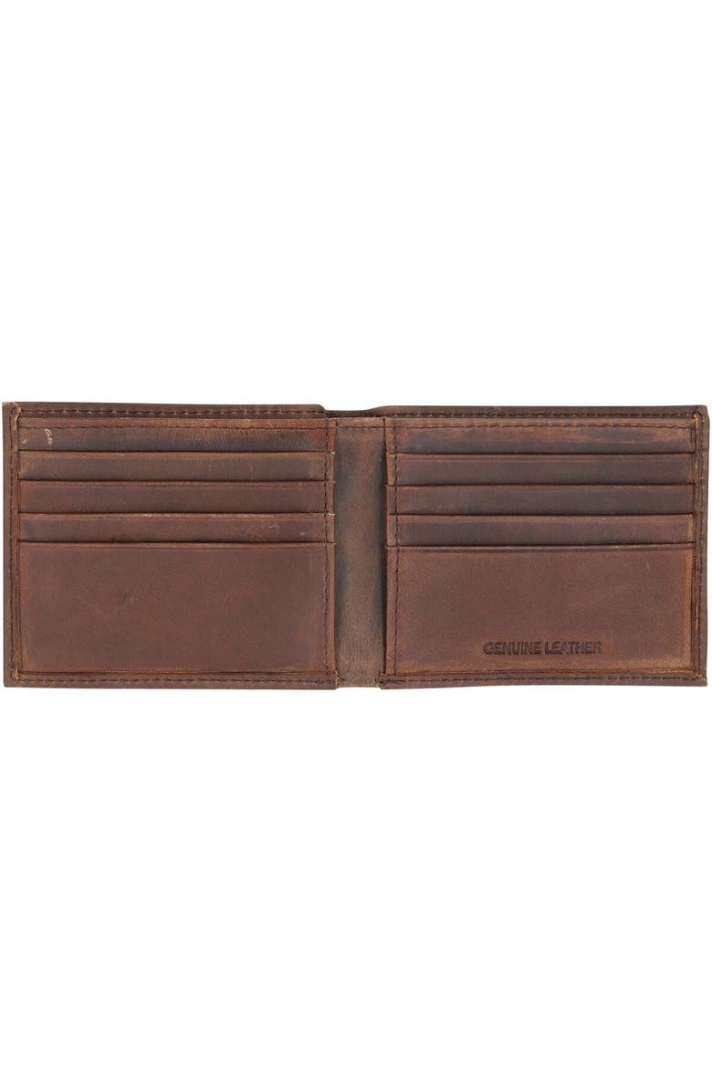 Evergreen Enterprises Brown Dallas Cowboys Bifold Leather Wallet, Alternate, color, 
