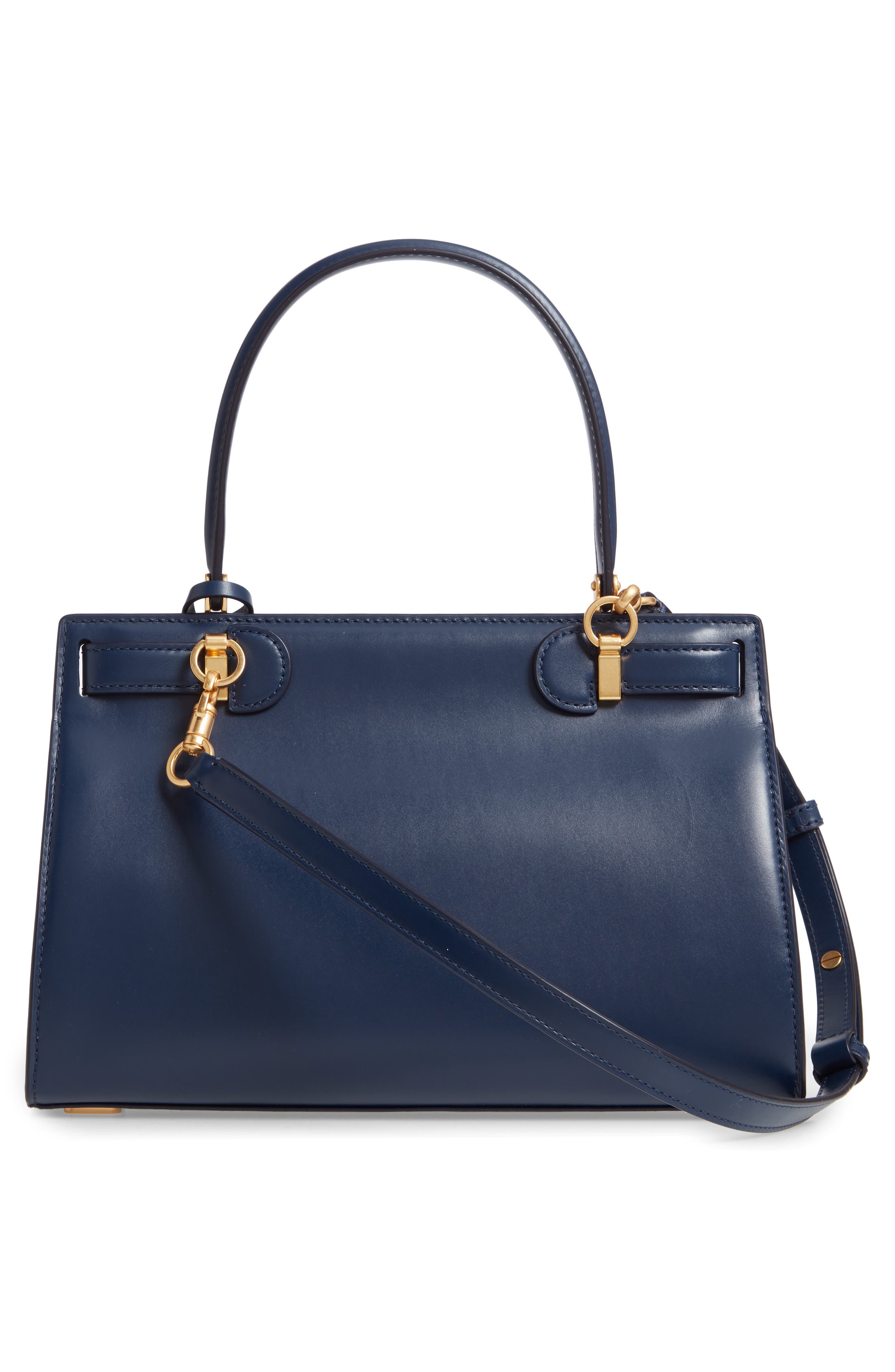 Small Lee Radziwill Leather Bag (Nordstrom Exclusive), Alternate, color, ROYAL NAVY