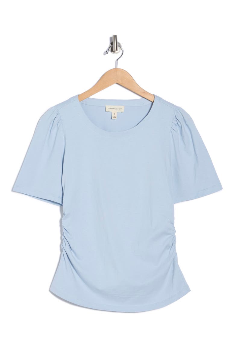 Short Puff Sleeve Top, Alternate, color, LIGHT BLUE