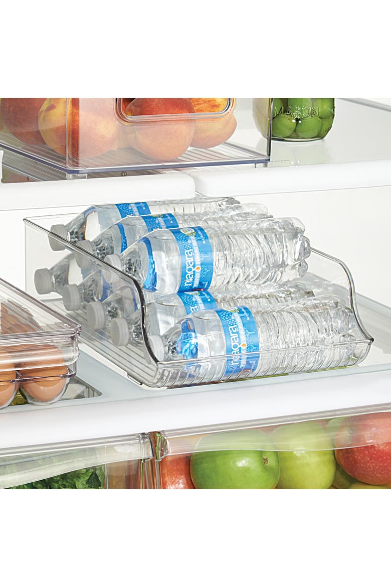Set of 3 Water Bottle Organizer and Soda Can Dispenser - Clear, Alternate, color, Clear
