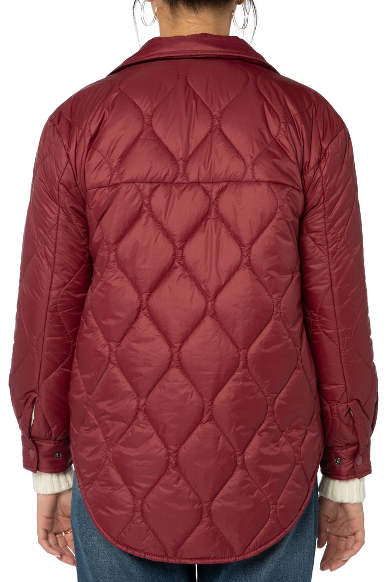 Eleanor Quilted Jacket, Alternate, color, WINE
