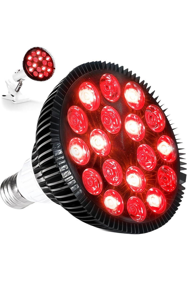 InfraGlow Near Infrared & Red Light Therapy Lamp Near Infrared Bulb, Main, color, White