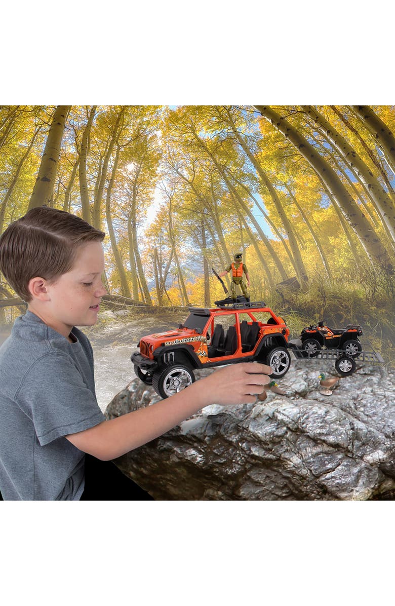 REALTREE 10pc Hunting Playset Jeep Wrangler w/ Ducks, Alternate, color, Multicolored