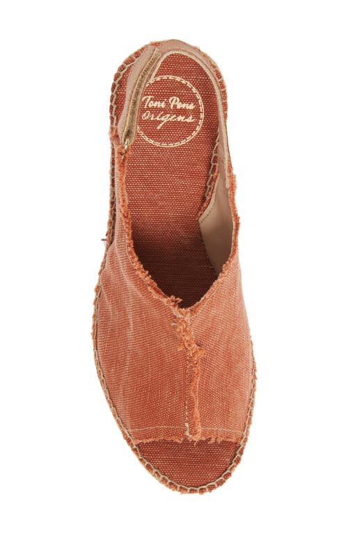 Toni Pons 'lugano' Espadrille Wedge Sandal In Brandy Fabric