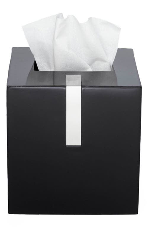 Roselli Trading Company Btq Tissue Box Cover In Black
