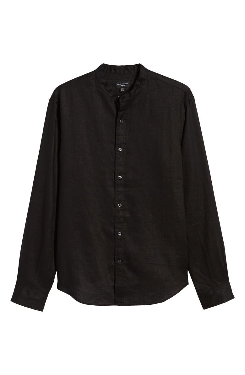 Club Monaco Slim Fit Linen Button-Up Shirt, Alternate, color, 