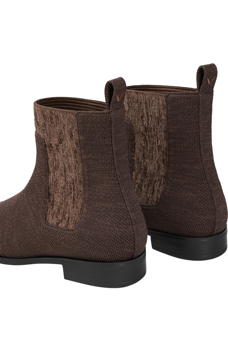 VIVAIA Square-Toe Water-Repellent Ankle Boots, Alternate, color, Dark Chocolate