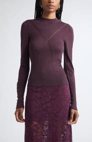 Rabanne Wool & Silk Crewneck Sweater