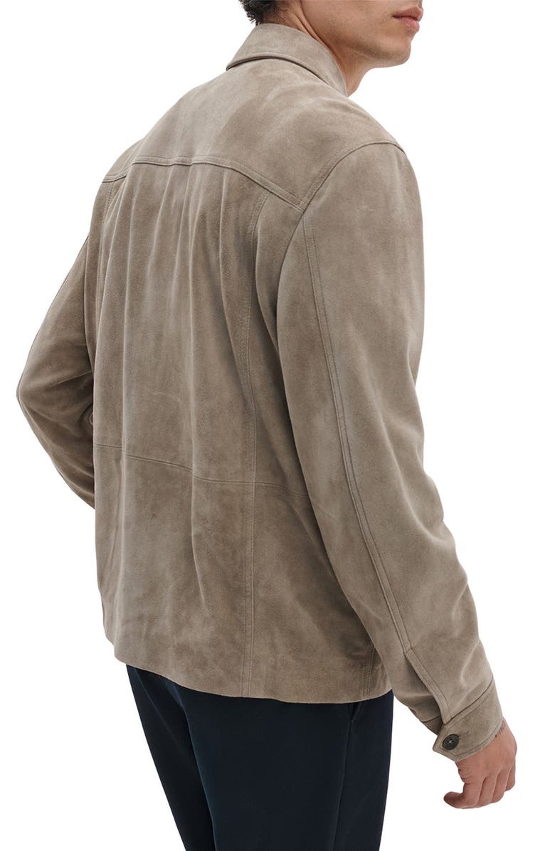 rag & bone Dwight Goatskin Suede Jacket, Alternate, color, Mink