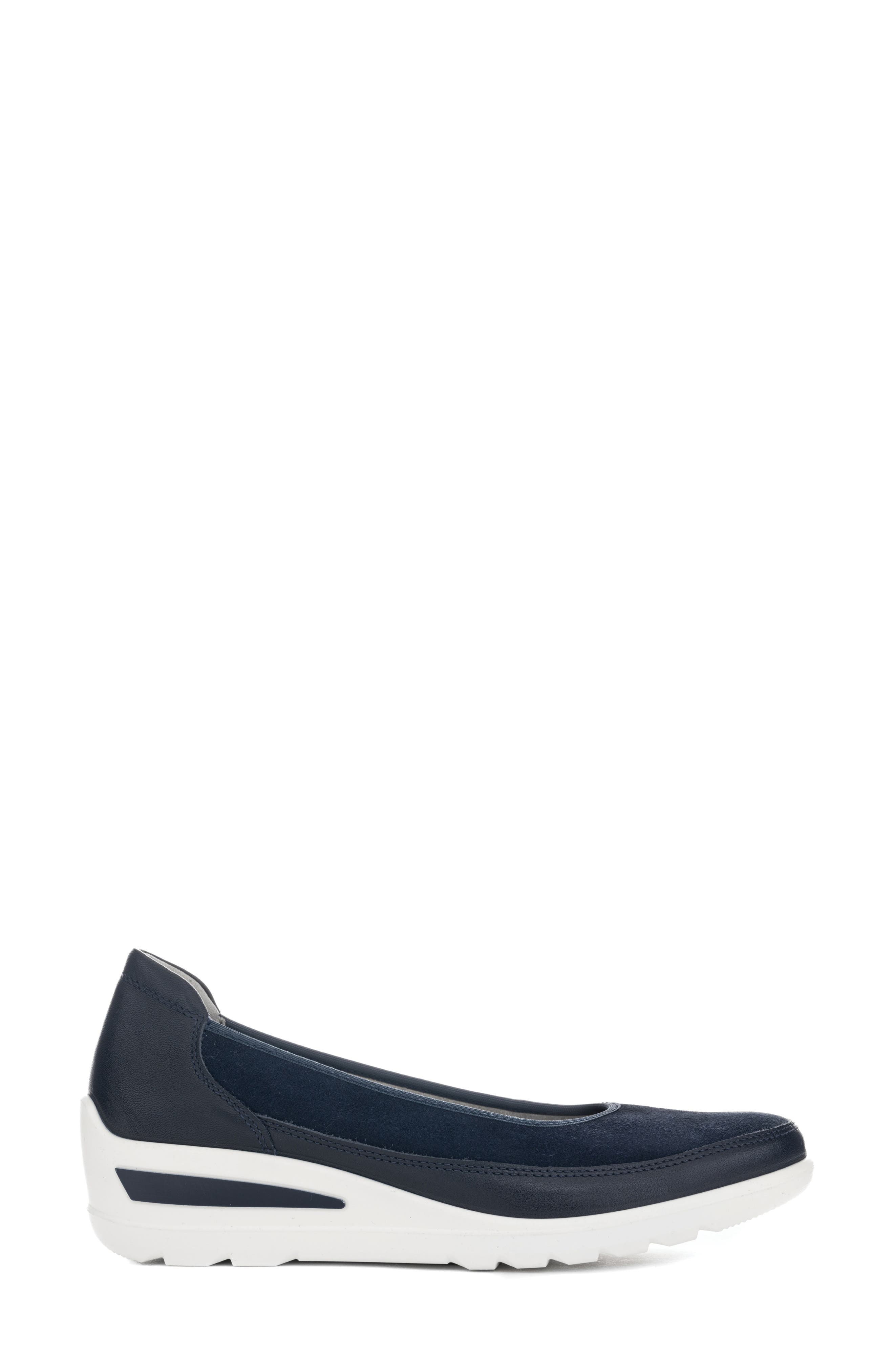 Zinnia Wedge Loafer, Alternate, color, BLUE